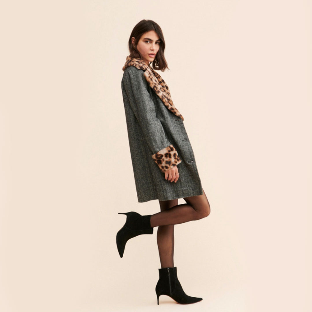 Echo Fur Trim Coat - Main Image